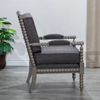 Spindle Fabric Arm Chair