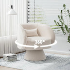 Ouyessir 360 Degree Modern Swivel Cuddle Barrel Sofa Chairs