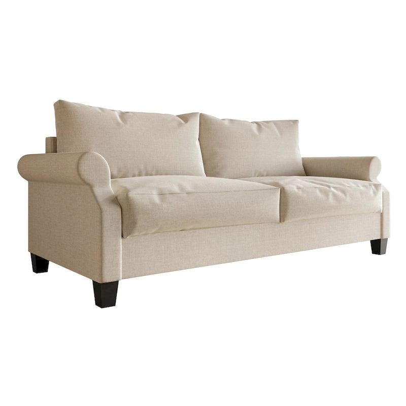 CraftPorch Classic Linen Upholstered Sofa