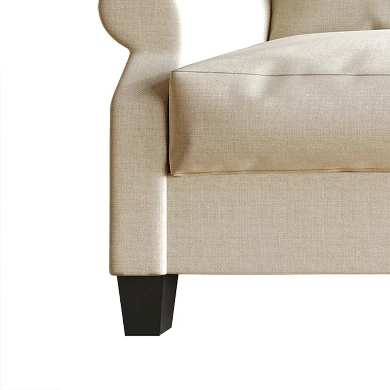 CraftPorch Classic Linen Upholstered Sofa