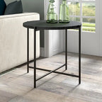 Loretta 23.63 Wide Round Side Table with MDF Top