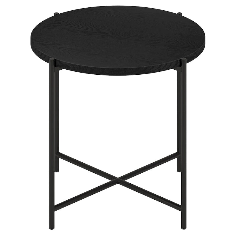 Loretta 23.63 Wide Round Side Table with MDF Top