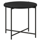 Loretta 23.63 Wide Round Side Table with MDF Top