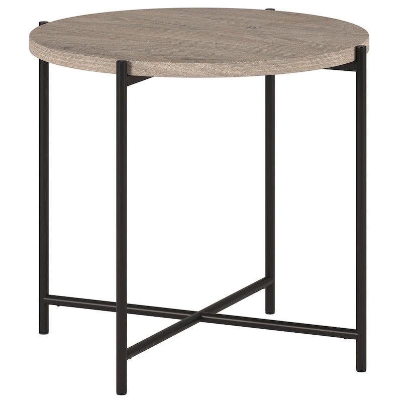 Loretta 23.63 Wide Round Side Table with MDF Top