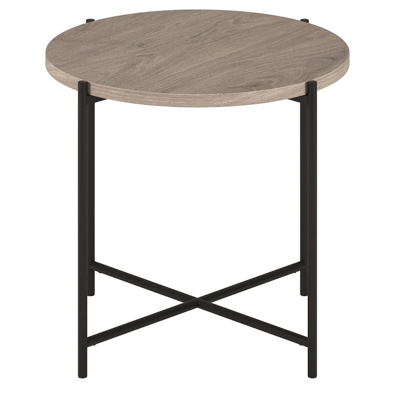 Loretta 23.63 Wide Round Side Table with MDF Top