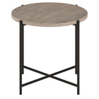 Loretta 23.63 Wide Round Side Table with MDF Top