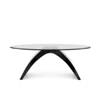 Crescendo Modern 47-inch Glass Top Oval Coffee Table by Furniture of America