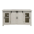 Brookhaven 65-inch Solid Wood Barn Door TV Stand Console - 35 inches high x 65 inches wide x 19 inches deep