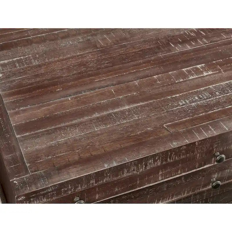Townsend Solid Wood Castered Coffee Table in Java