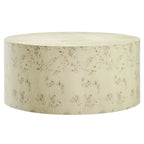 Penrod Mid-Century Burl Wood Round Coffee Table
