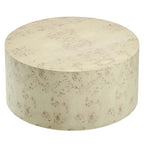 Penrod Mid-Century Burl Wood Round Coffee Table