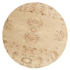 Penrod Mid-Century Burl Wood Round Coffee Table