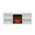 Furinno Classic 60 Inch TV Stand with Fireplace