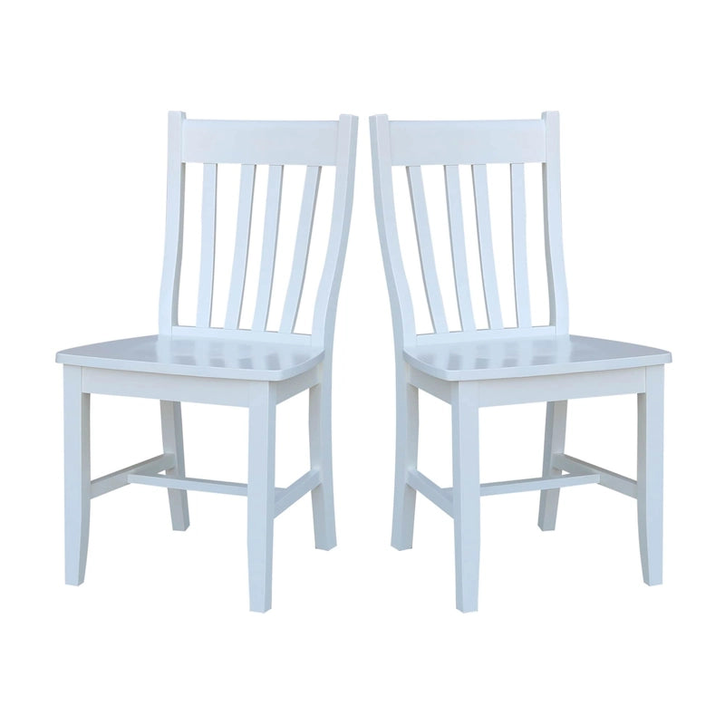Quince Solid Wood Schoolhouse Chairs, Set of 2