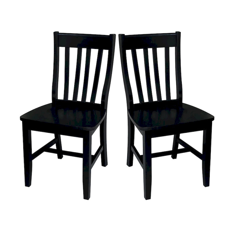  Quince Solid Wood Schoolhouse Chairs, Set of 2