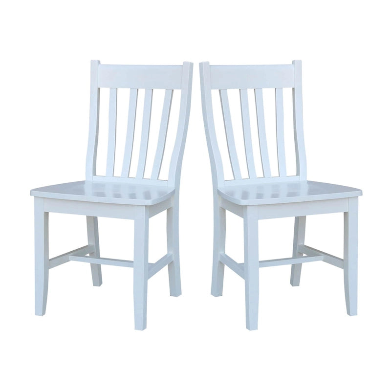 Quince Solid Wood Schoolhouse Chairs, Set of 2