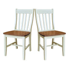 Quince Solid Wood Schoolhouse Chairs, Set of 2