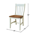 Quince Solid Wood Schoolhouse Chairs, Set of 2