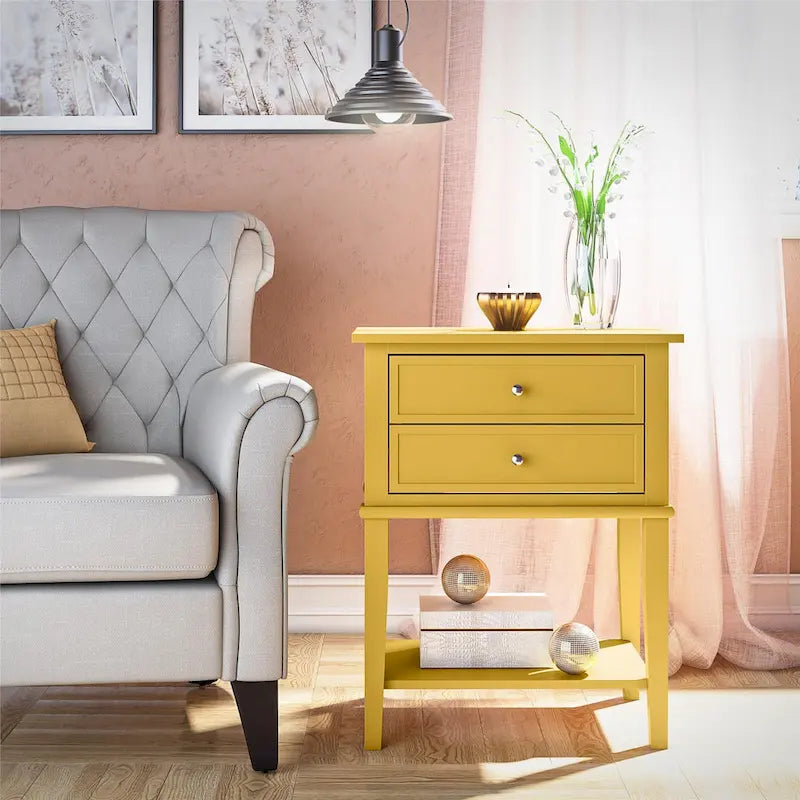 Avenue Greene Bantum Accent Table with 2 Drawers
