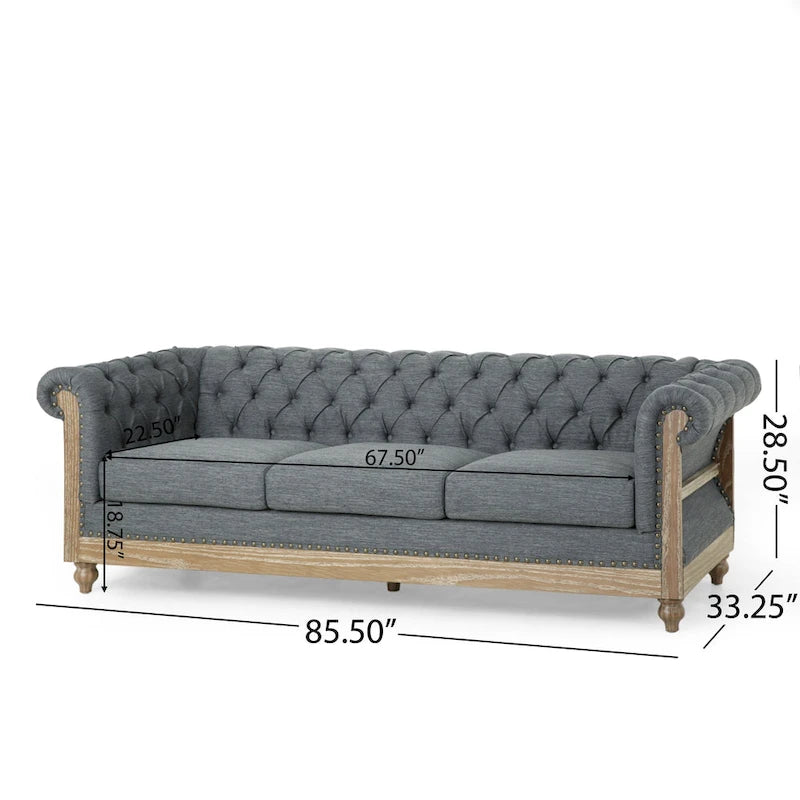 Voll Fabric 3 Piece Living Room Set by Christopher Knight Home