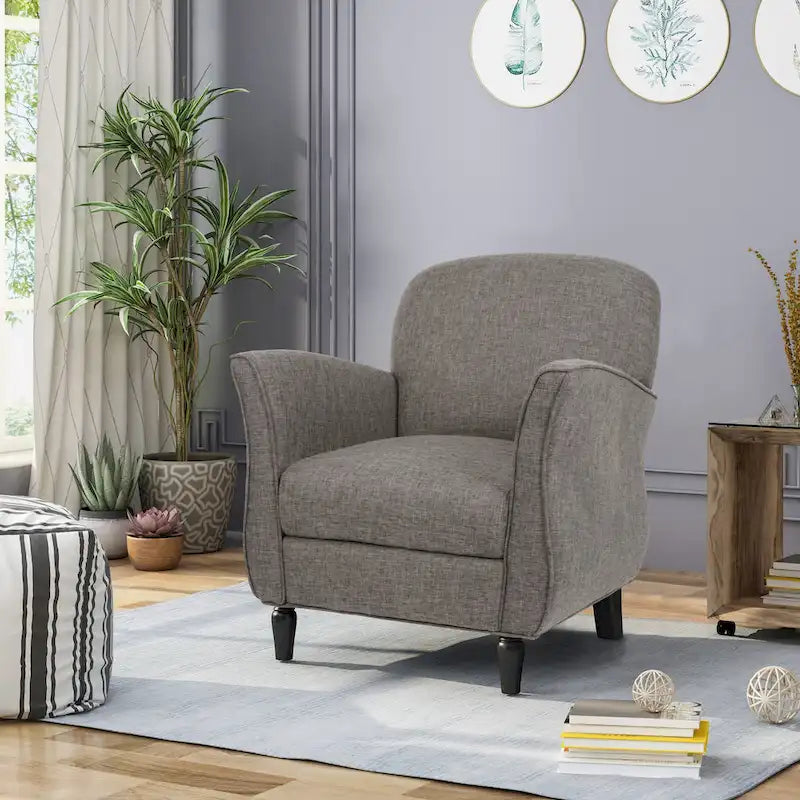 Swainson Traditional Tweed Armchair by Christopher Knight Home