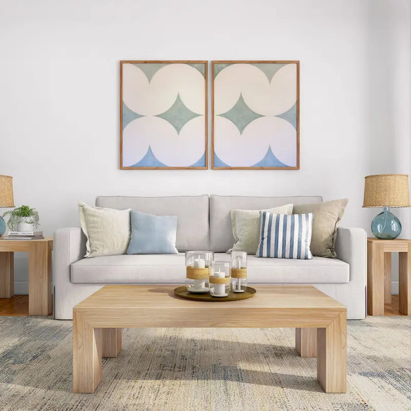 Plank and Beam Modern Rectangular Coffee Table - 48 x 24