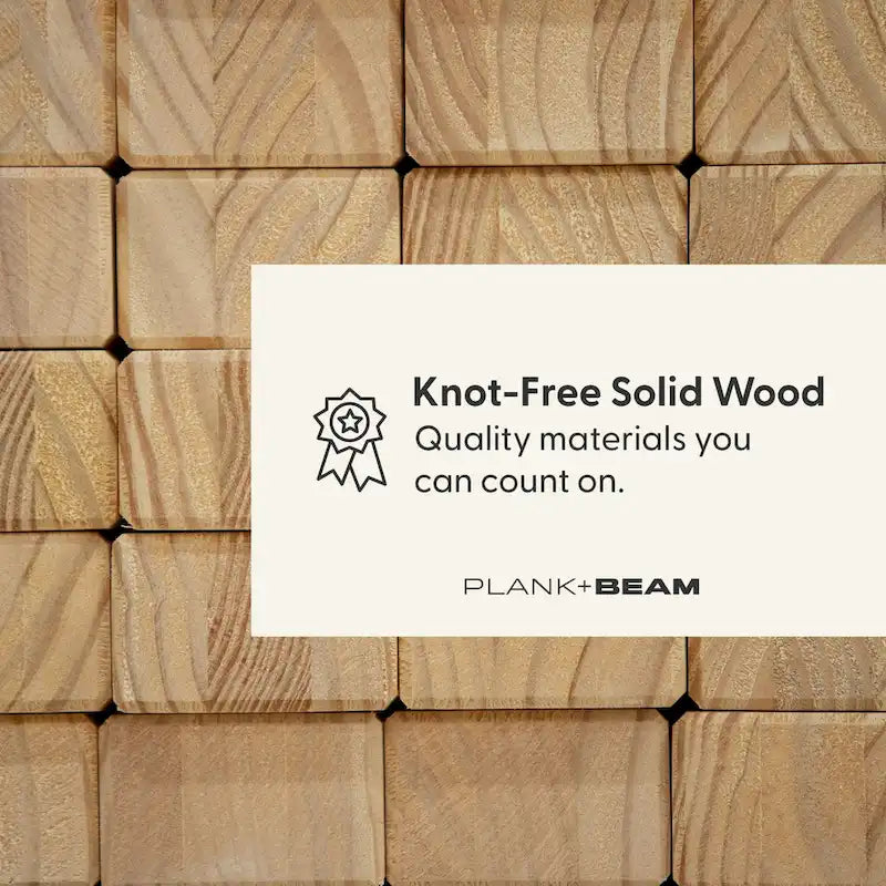Plank and Beam Modern Rectangular Coffee Table - 48 x 24