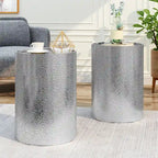 Brookhaven Hammered Accent Table (Set of 2) by Christopher Knight Home