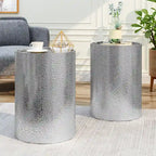 Brookhaven Hammered Accent Table (Set of 2) by Christopher Knight Home