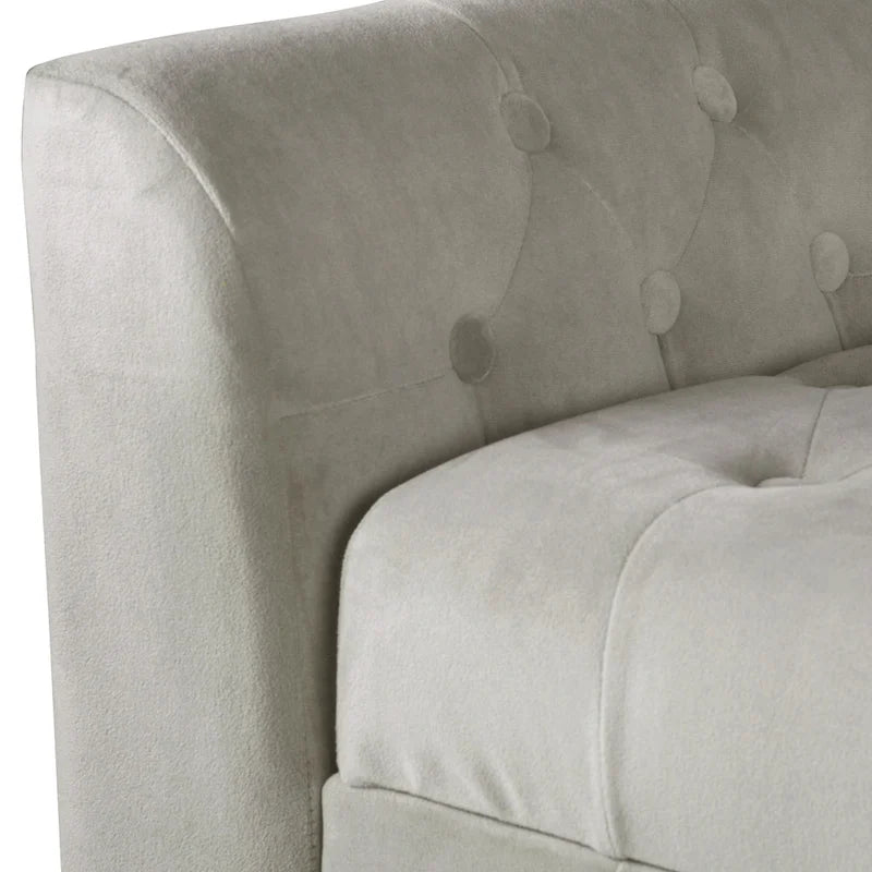 Copper Grove ArumDove Grey Velvet Settee-style Storage Bench