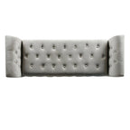 Copper Grove ArumDove Grey Velvet Settee-style Storage Bench