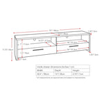 Fernbrook Black TV Stand, for TVs up to 95