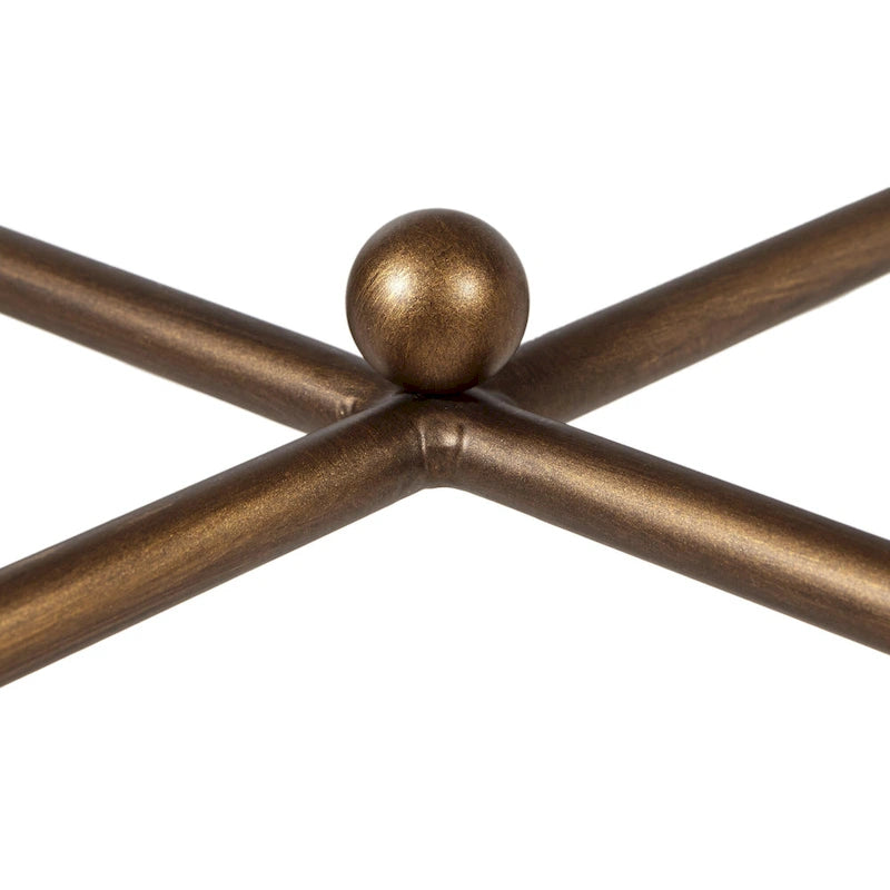Madison Park Signature Porter Modern Glam Bronze Finish Coffee Table
