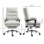 Vinsetto Microfibre Vibration Heated Reclining Massage Office Chair