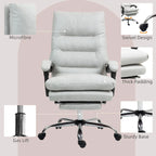Vinsetto Microfibre Vibration Heated Reclining Massage Office Chair