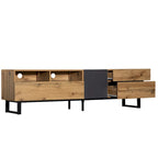 Modern TV Stand for 80 TV with Double Storage Space