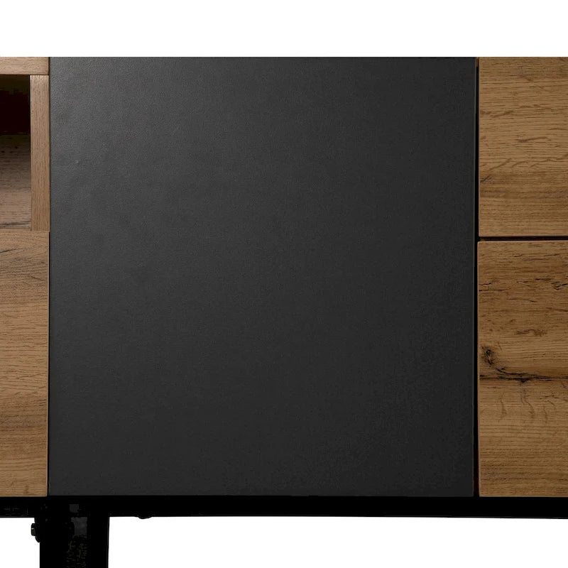 Modern TV Stand for 80 TV with Double Storage Space
