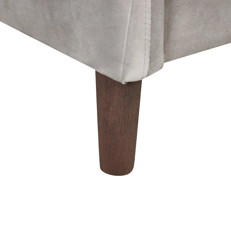 DH BASIC Modern 52-inch Velvet Upholstered Loveseat with Cushions