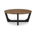 Signature Design by Ashley Hanneforth Brown/Black Coffee Table - 44W x 44D x 19H