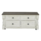Signature Design by Ashley Havalance White/Gray Lift Top Cocktail Table - 26W x 46D x 20H
