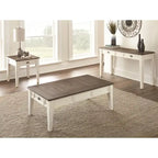 Steve Silver Cottonville Two Tone Coffee Table with Storage