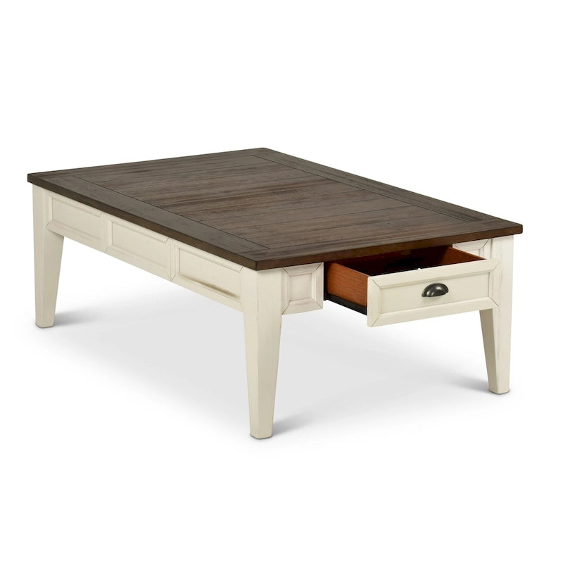 Steve Silver Cottonville Two Tone Coffee Table with Storage