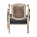 Clemence French Provincial Fabric Upholstered Wood Armchair