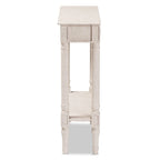 Farmhouse Whitewashed 1-Drawer Console Table by Baxton Studio
