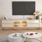 JASIWAY Light Luxury Modern Rectangle TV Stand