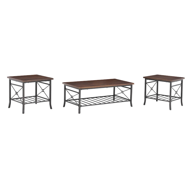 Bridgevine Home Harrison 3-Pack Coffee and Side Tables Set