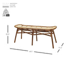 Beyla Rattan Bench
