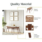 Beyla Rattan Bench