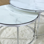 Steve Silver Realm Round 2 Piece Nesting Coffee Table