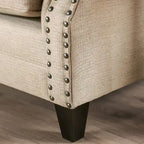 Furniture of America Qyn Traditional Beige 2-piece Living Room Set